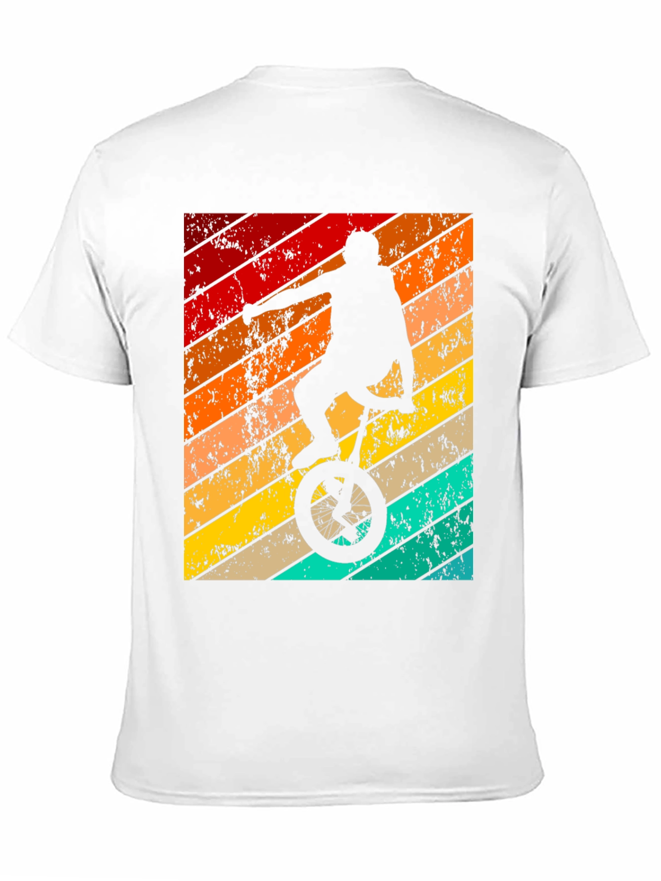 Retro Unicycle Rider Graphic Tee