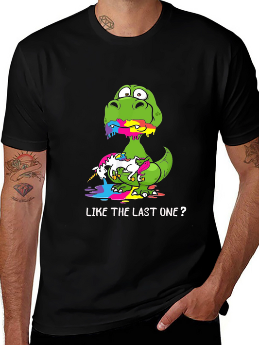 Dinosaur Eating Unicorn T-Shirt Funny Dino Tee