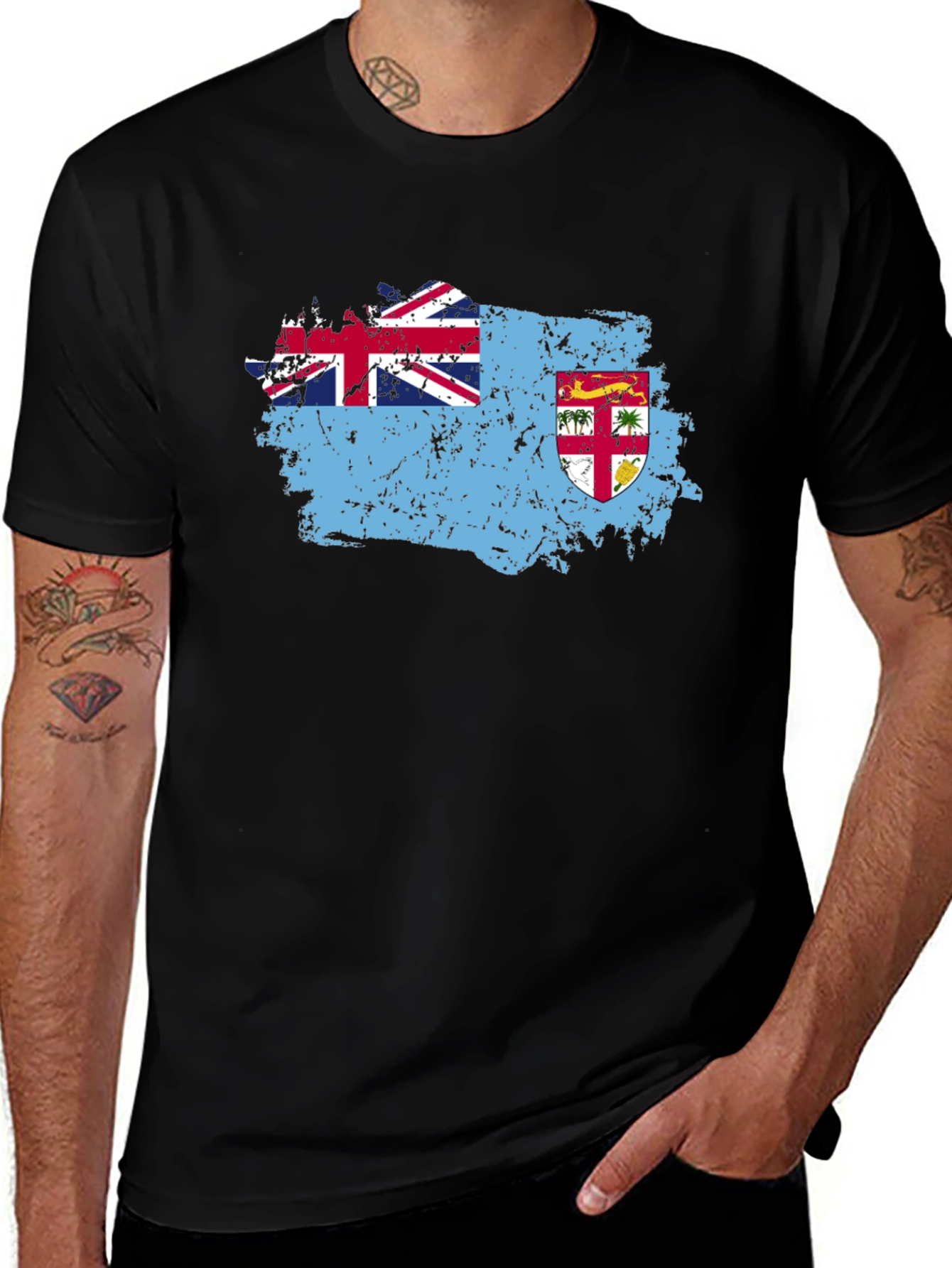 Fiji Flag Graphic T-Shirt