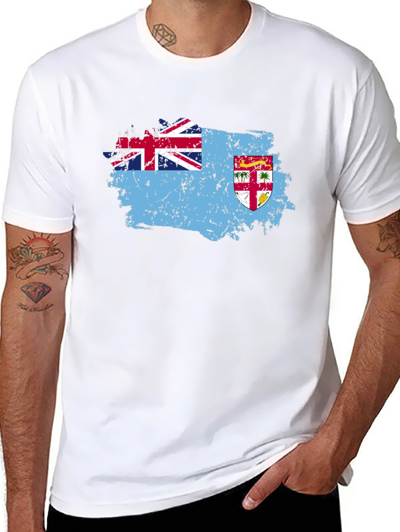 Fiji Flag Graphic T-Shirt
