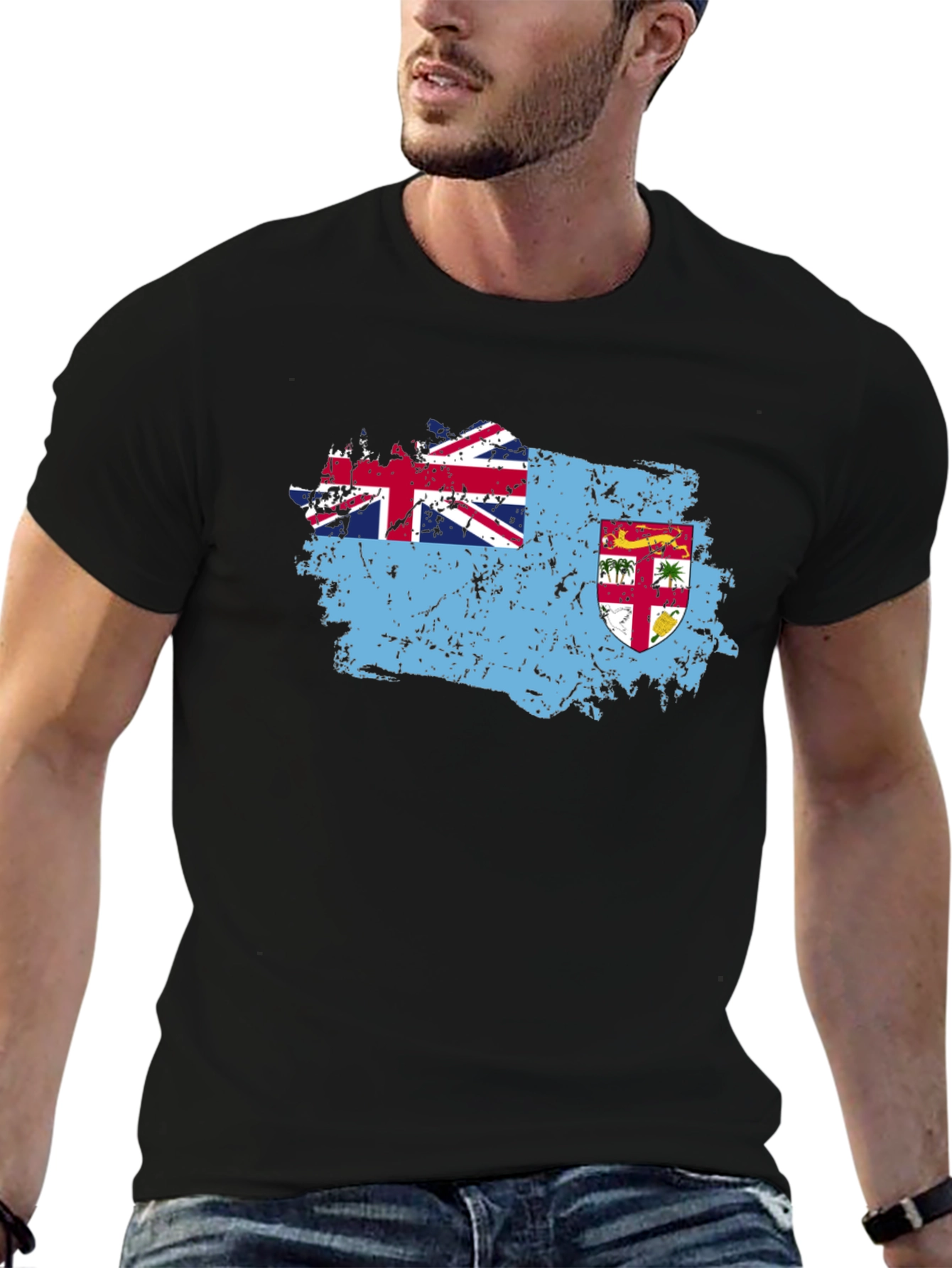 Fiji Flag Graphic T-Shirt