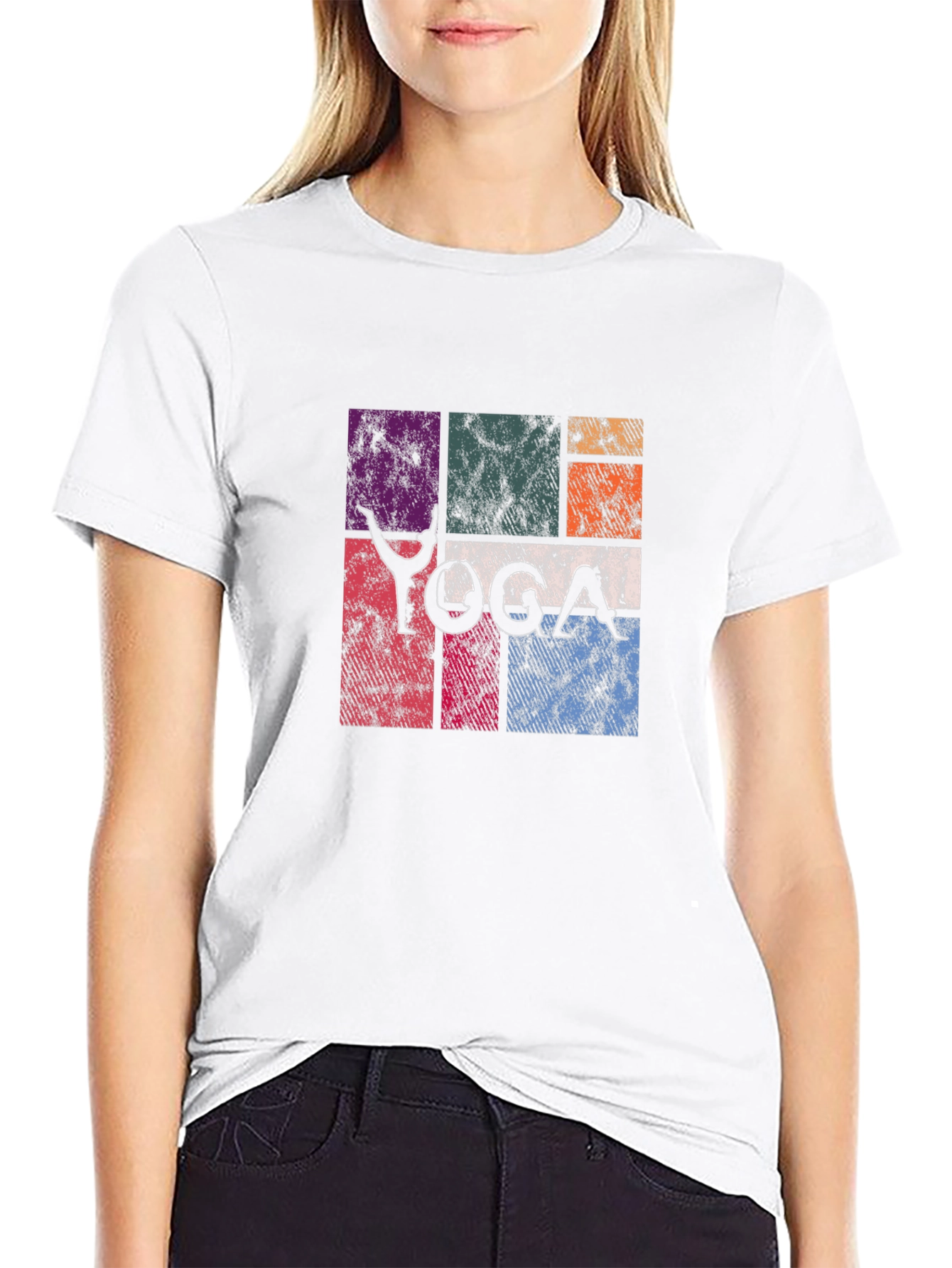 Yoga Pose Graphic Print Tee