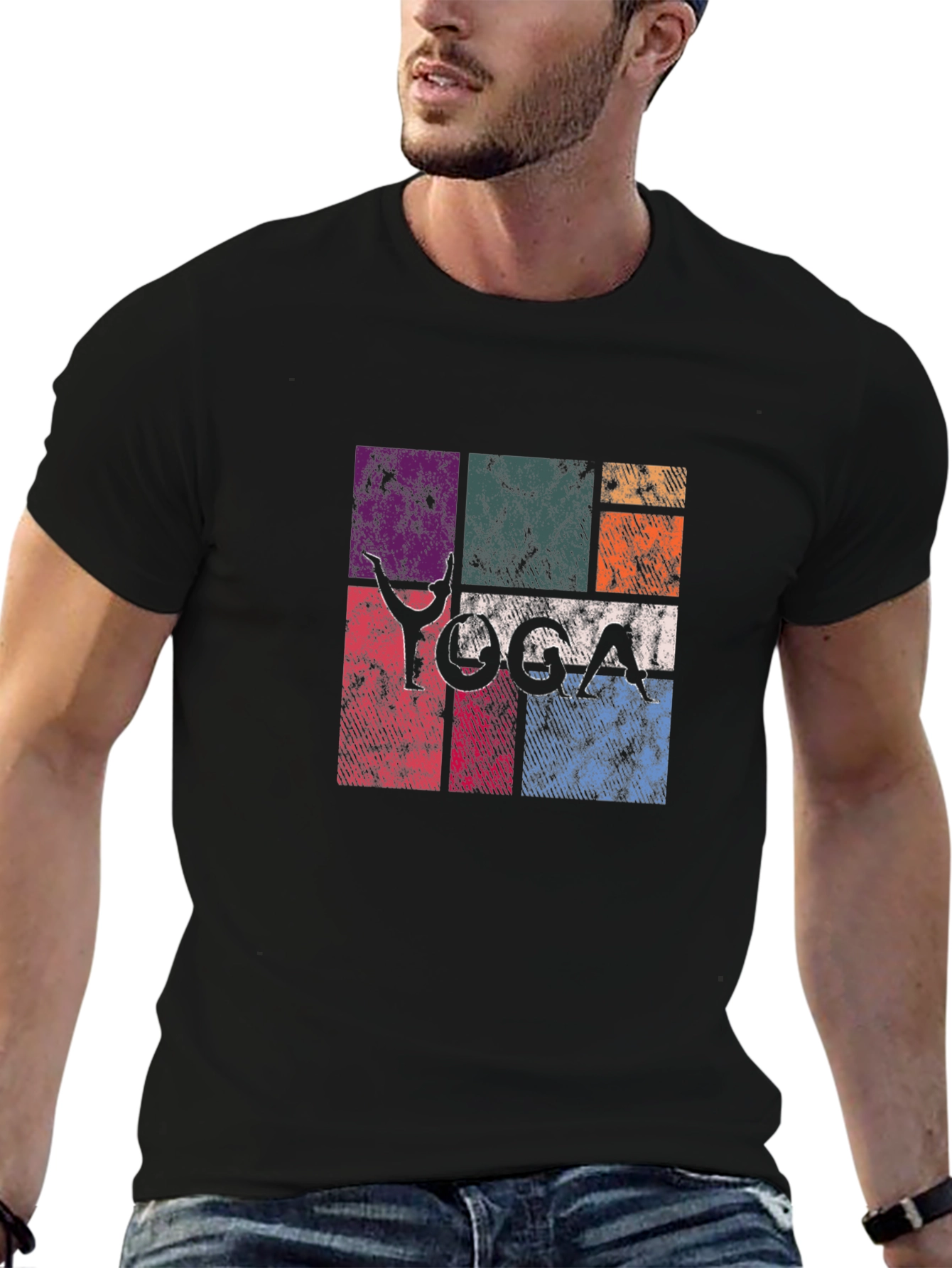 Yoga Pose Graphic Print Tee