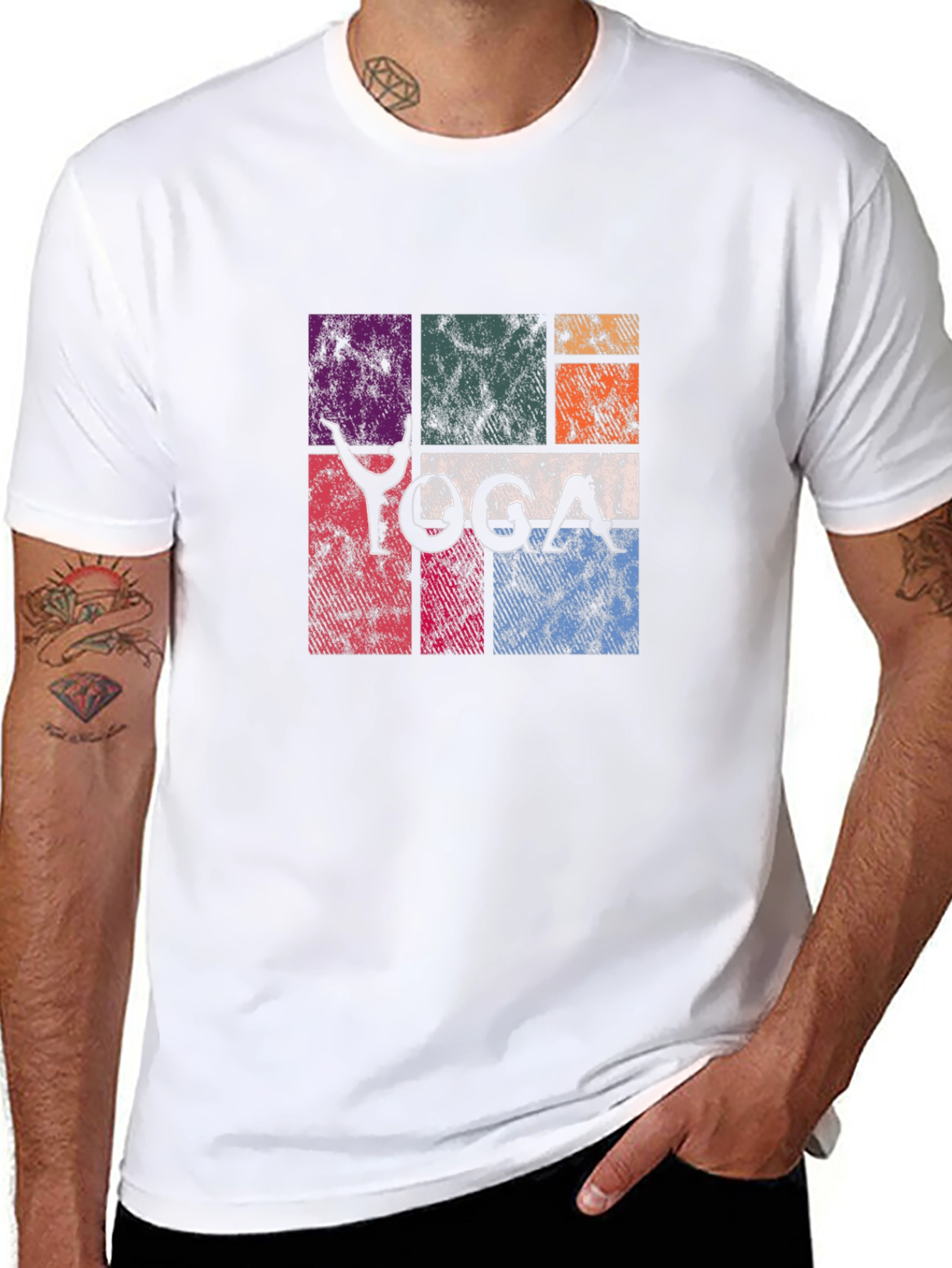 Yoga Pose Graphic Print Tee