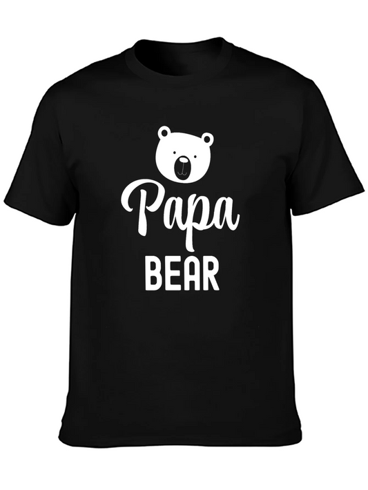 Papa Bear Graphic Tee - Fathers Day Shirt