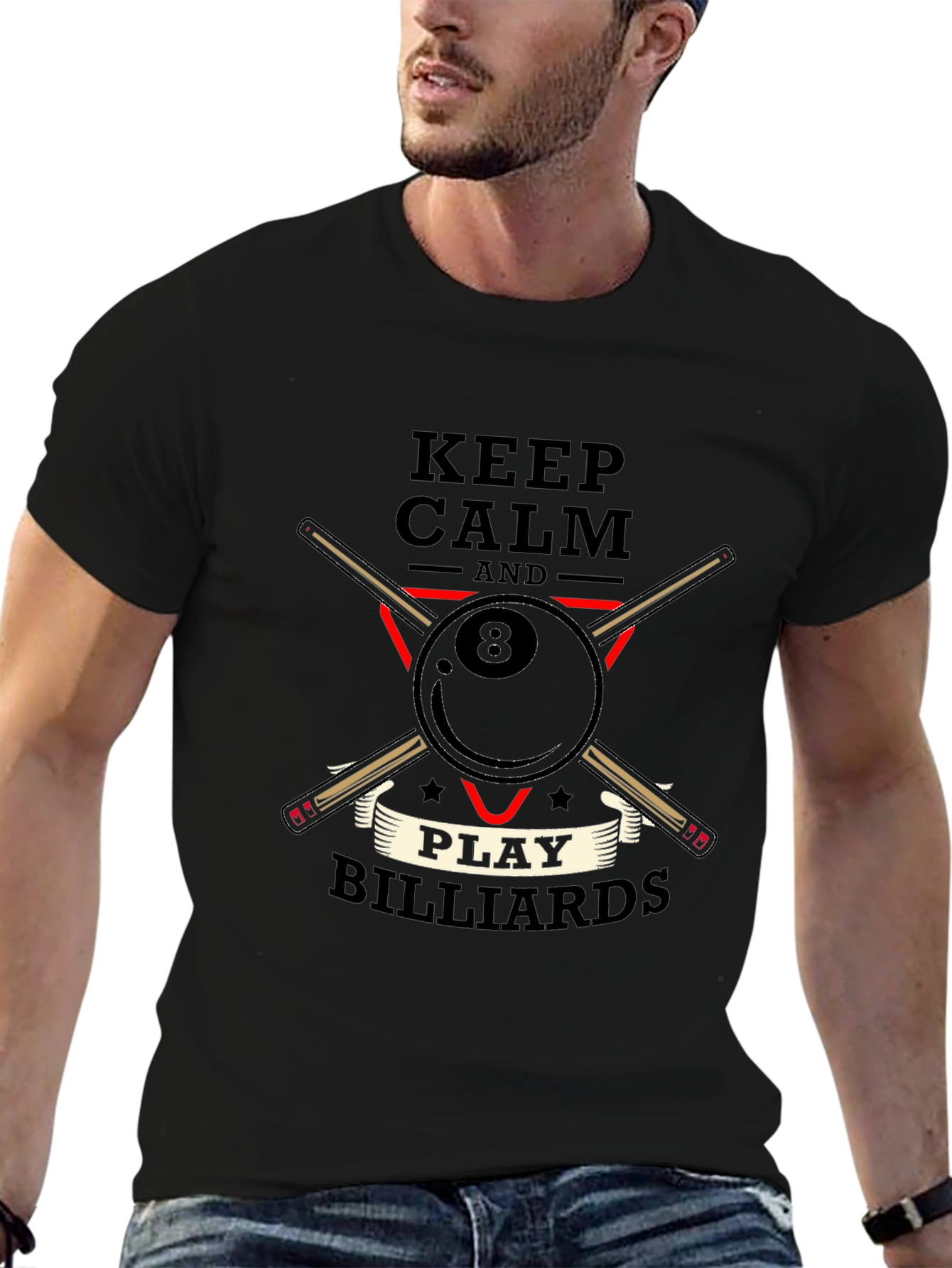 Keep Calm and Play Billiards T-Shirt