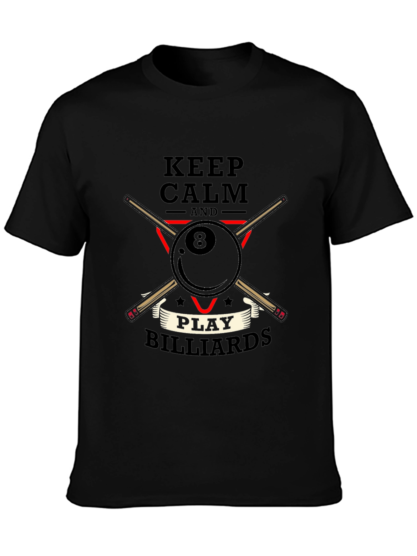Keep Calm and Play Billiards T-Shirt
