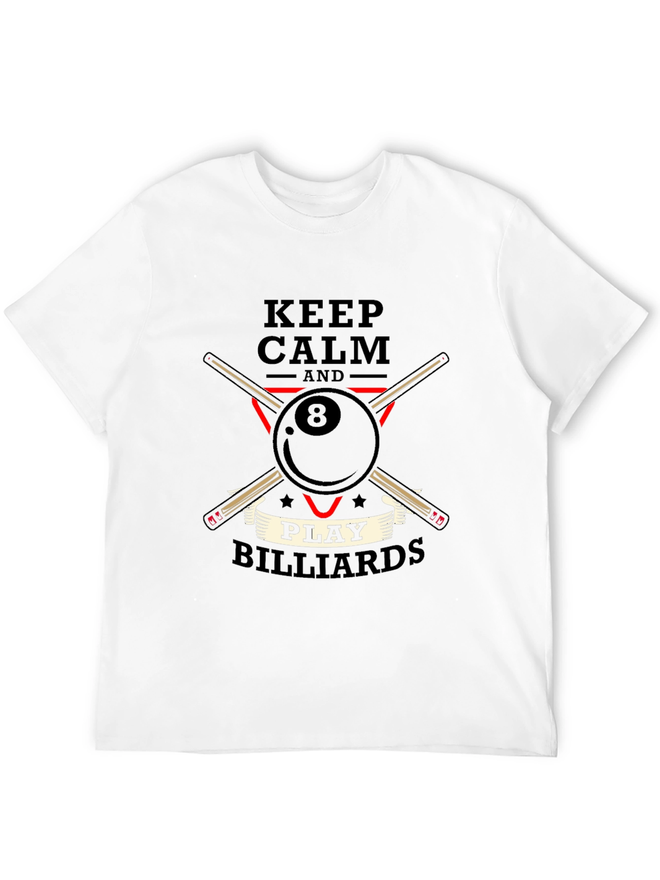 Keep Calm and Play Billiards T-Shirt
