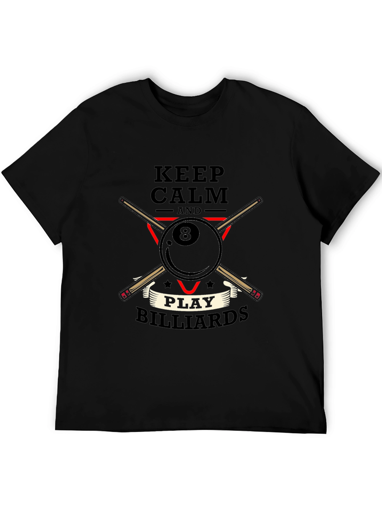 Keep Calm and Play Billiards T-Shirt