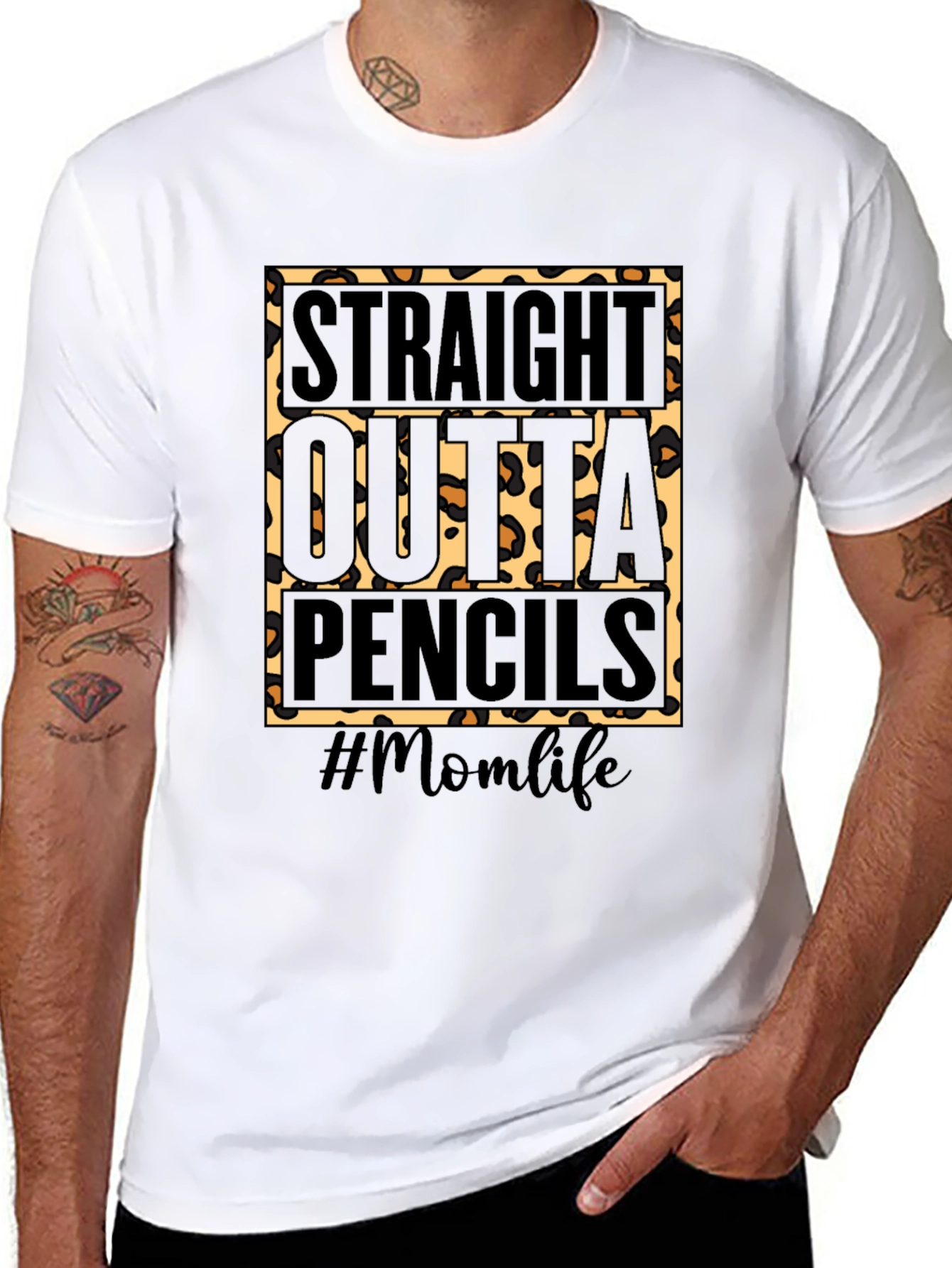 Straight Outta Pencils #Momlife T-Shirt