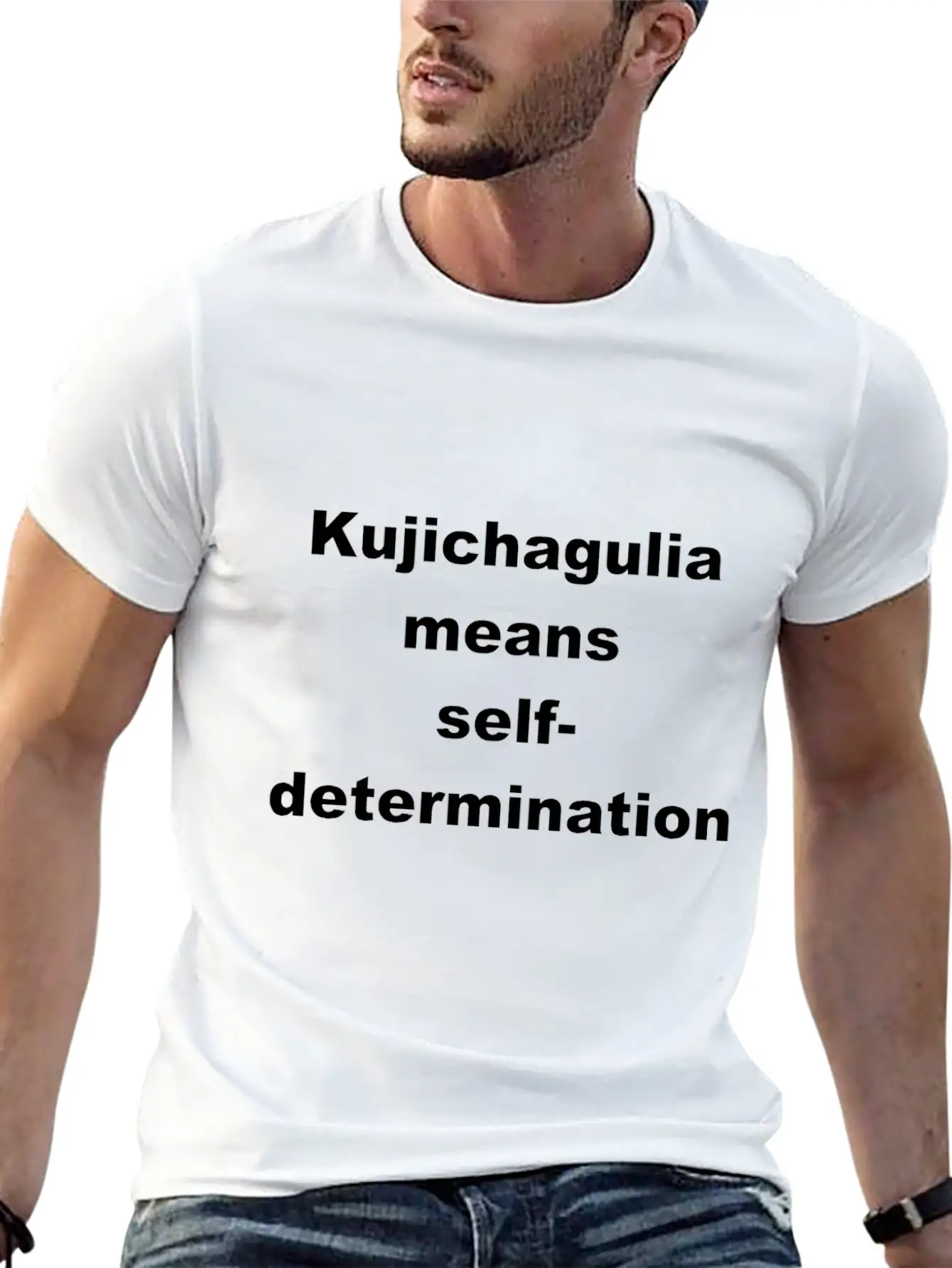 Kujichaguila Means Determination Gift Shirt Basic Graphic T-Shirt – Daily Comfort In Soft Cotton