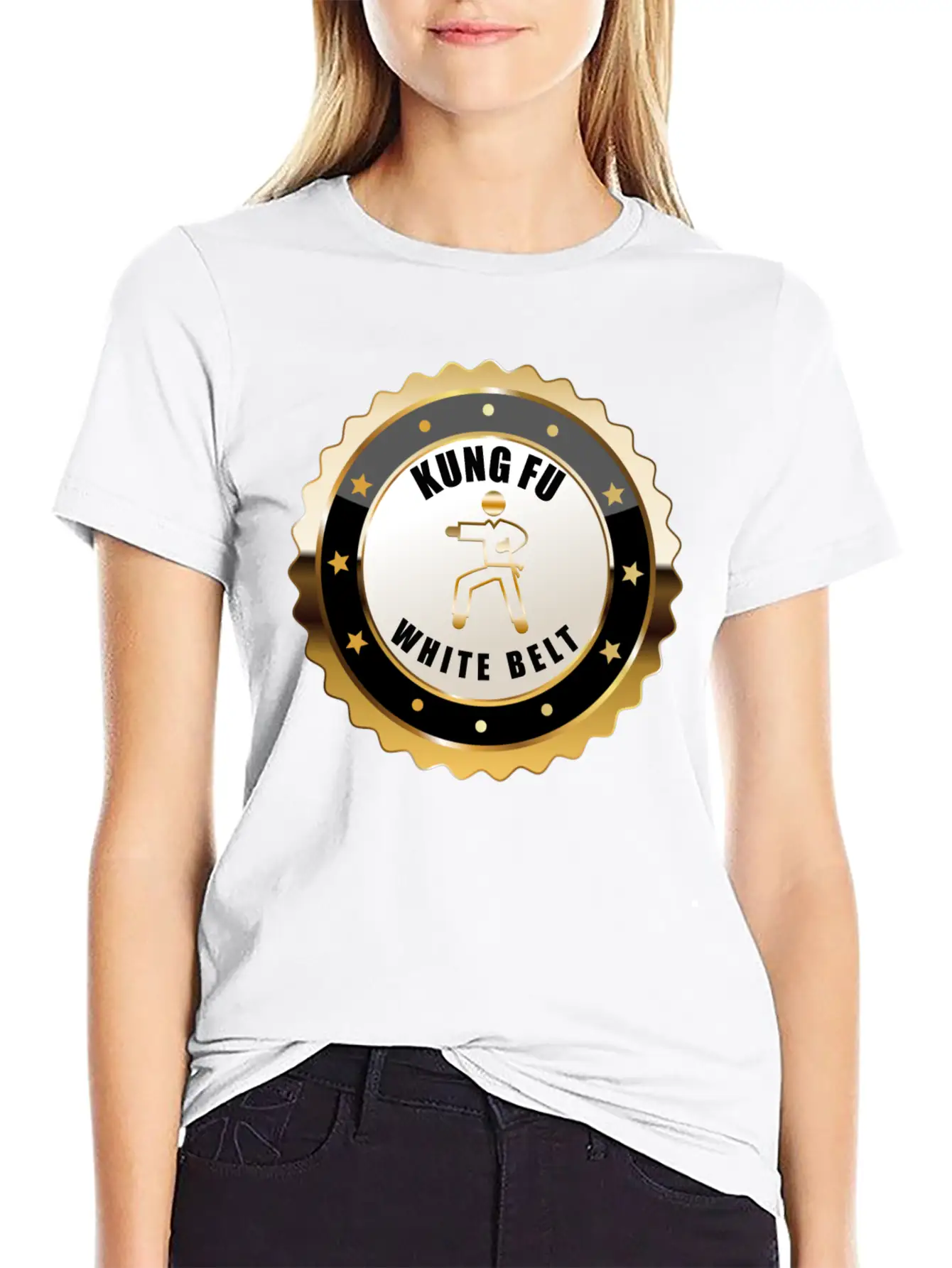 Kung Fu White Belt Achievement Martial Arts Award Basic Graphic T-Shirt – Daily Comfort In Soft Cotton
