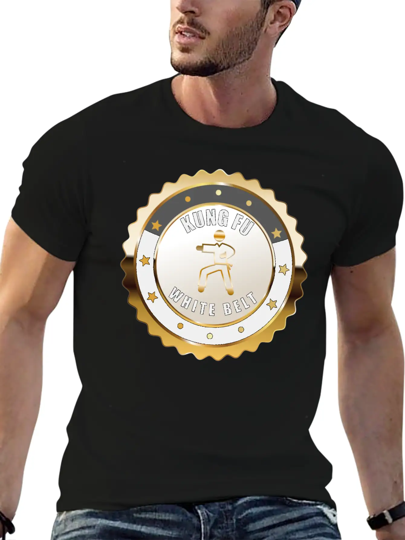 Kung Fu White Belt Achievement Martial Arts Award Basic Graphic T-Shirt – Daily Comfort In Soft Cotton