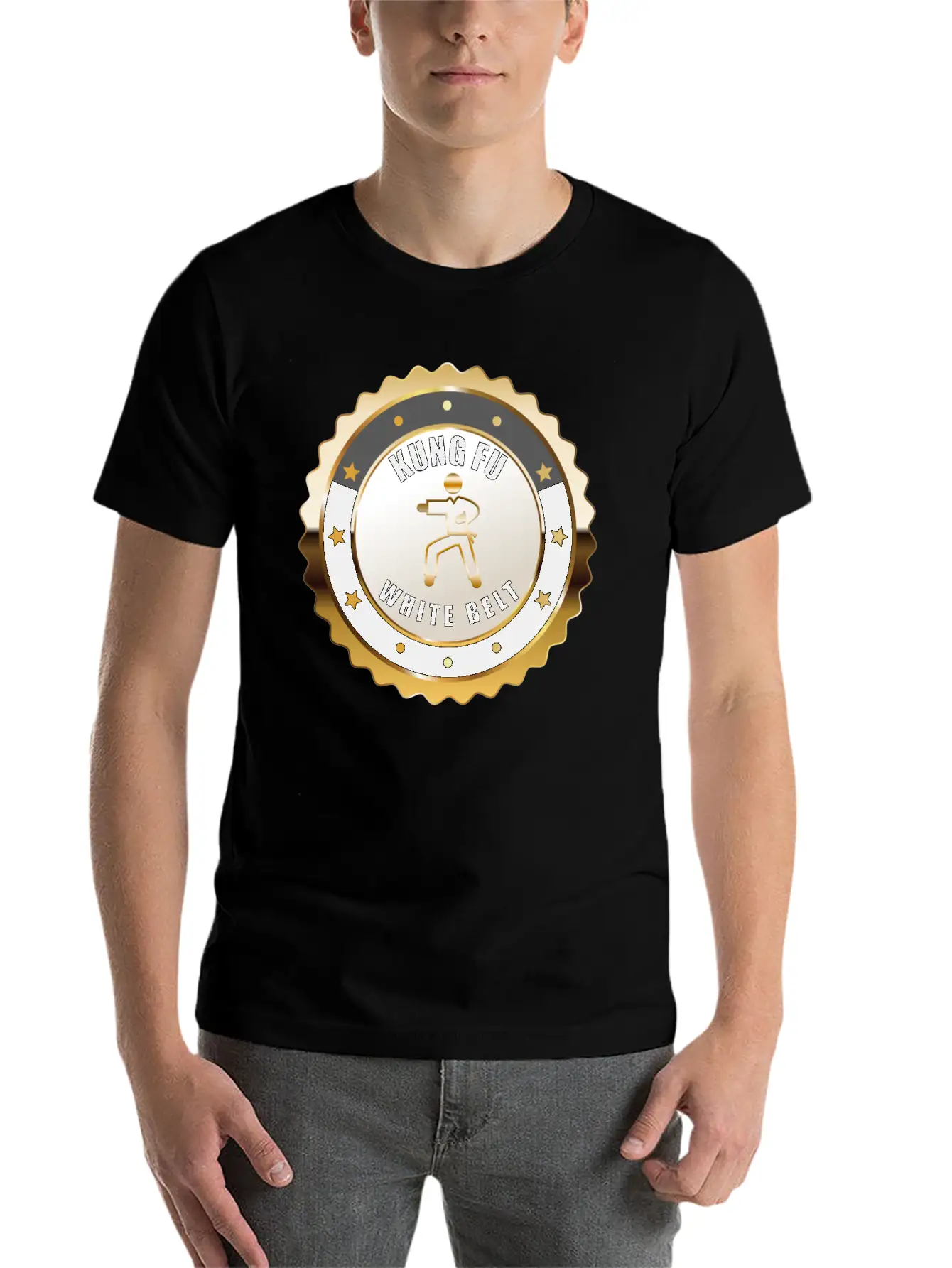 Kung Fu White Belt Achievement Martial Arts Award Basic Graphic T-Shirt – Daily Comfort In Soft Cotton
