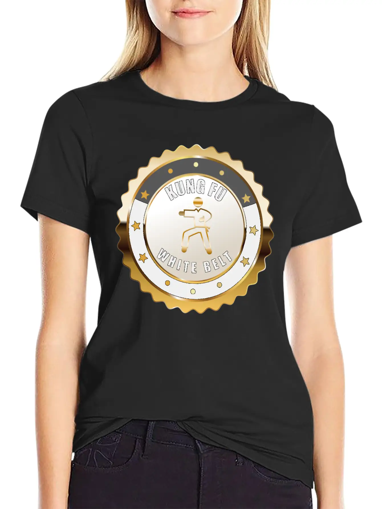 Kung Fu White Belt Achievement Martial Arts Award Basic Graphic T-Shirt – Daily Comfort In Soft Cotton