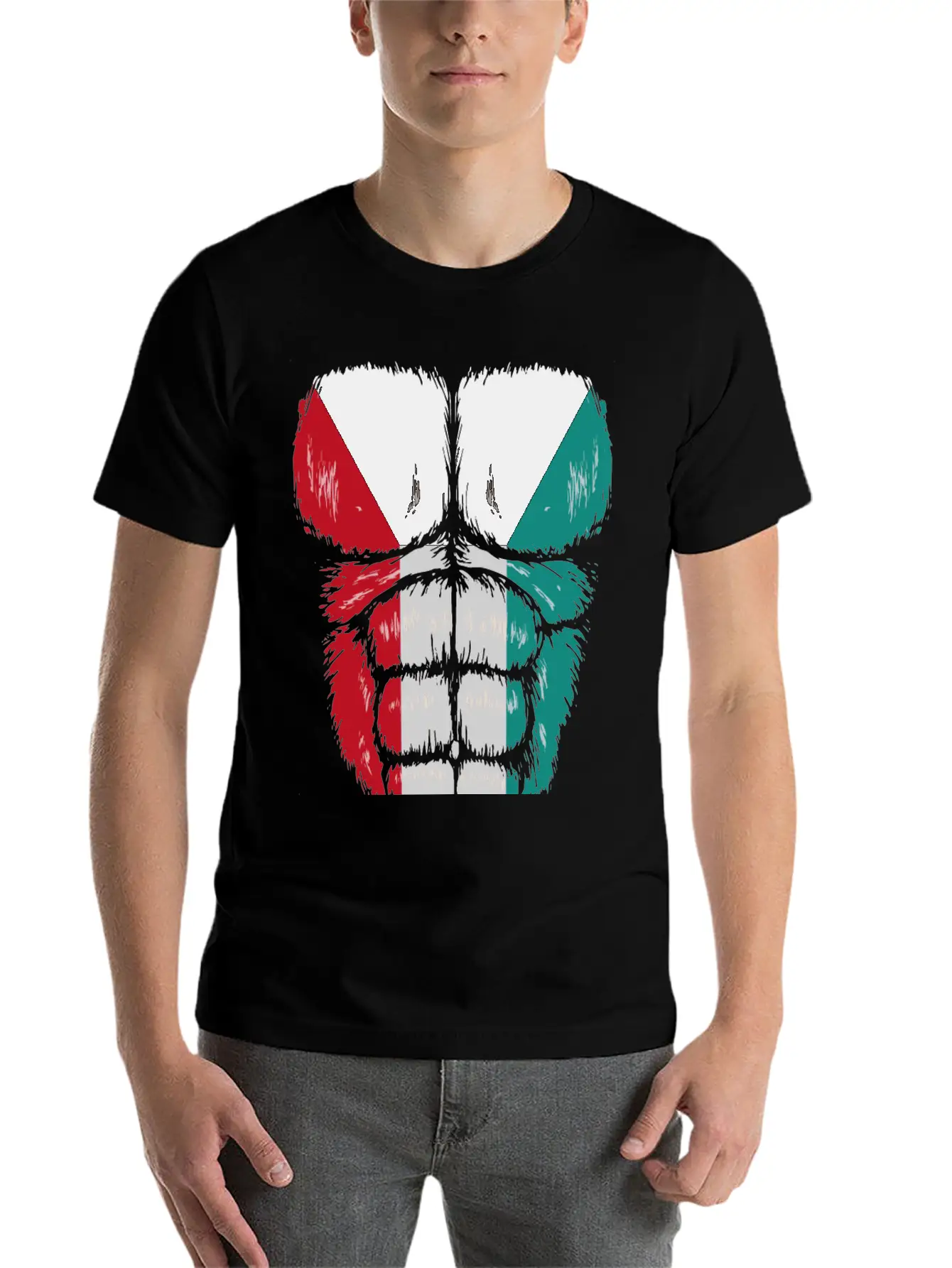 Kuwait Flag Hulk Muscles Stylish Everyday T-Shirt – Unisex Basic Cotton Tee
