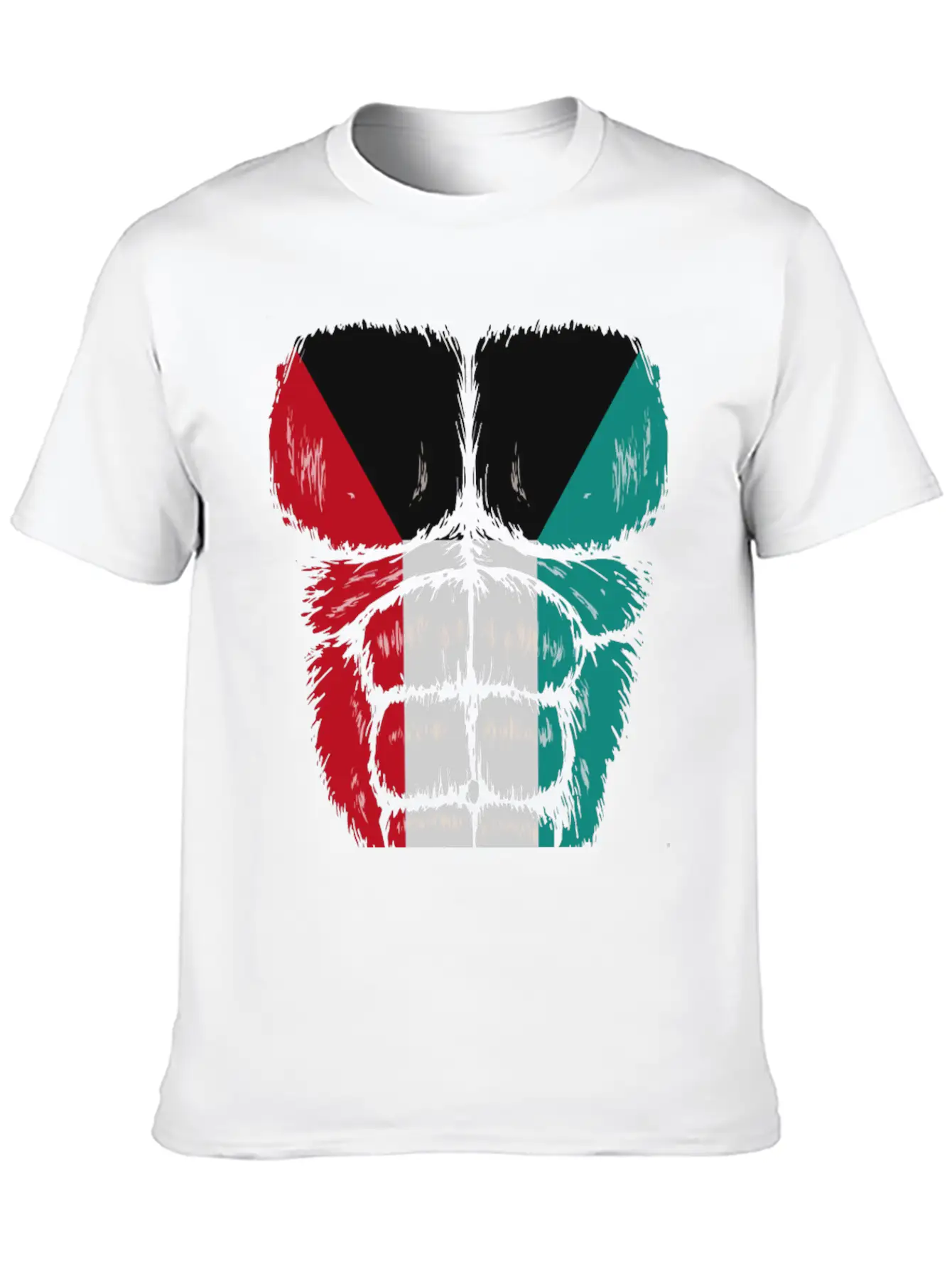 Kuwait Flag Hulk Muscles Stylish Everyday T-Shirt – Unisex Basic Cotton Tee
