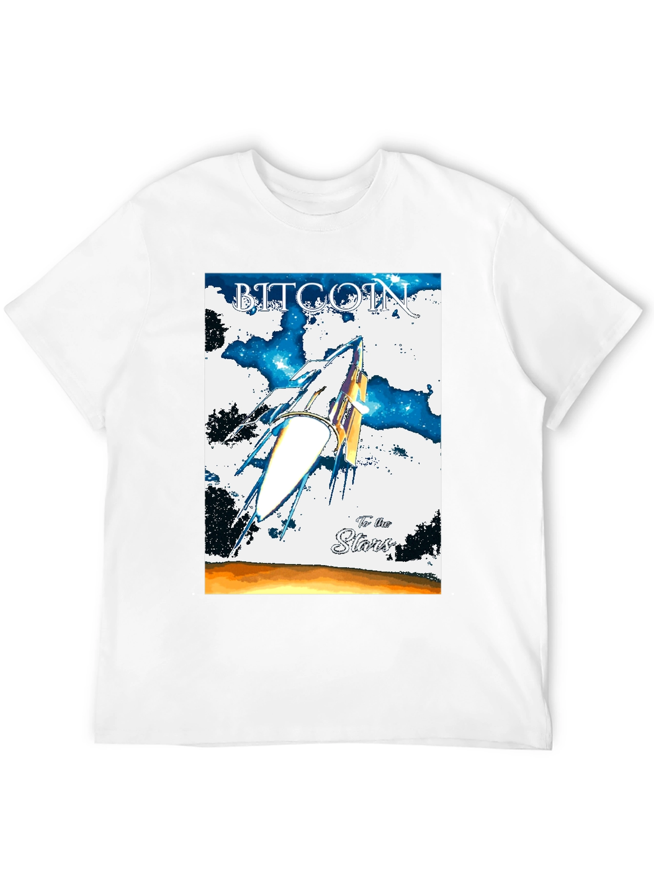 Bitcoin To the Stars Graphic T-Shirt