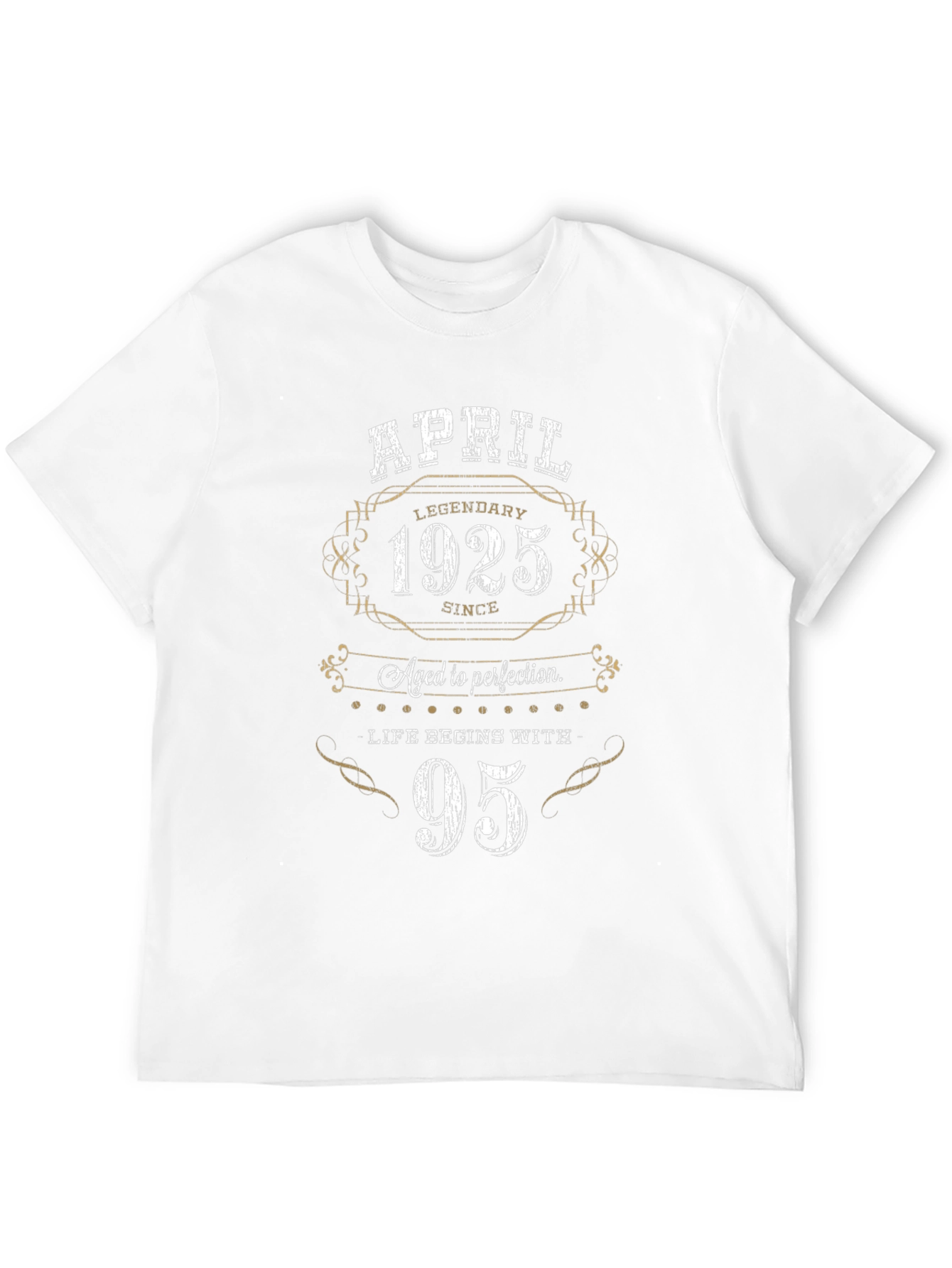 April 1925 Aged to Perfection 95th Birthday T-Shirt