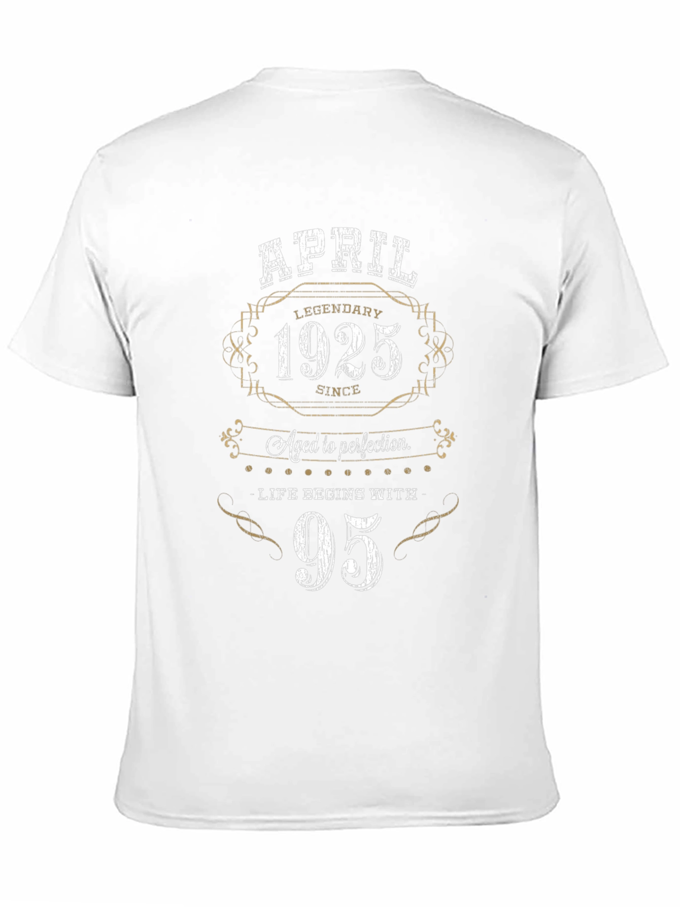 April 1925 Aged to Perfection 95th Birthday T-Shirt