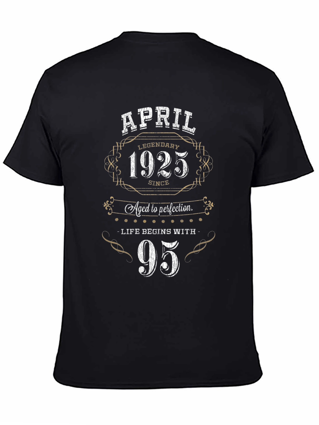 April 1925 Aged to Perfection 95th Birthday T-Shirt