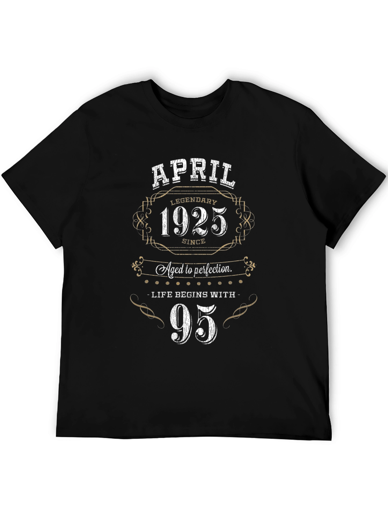 April 1925 Aged to Perfection 95th Birthday T-Shirt