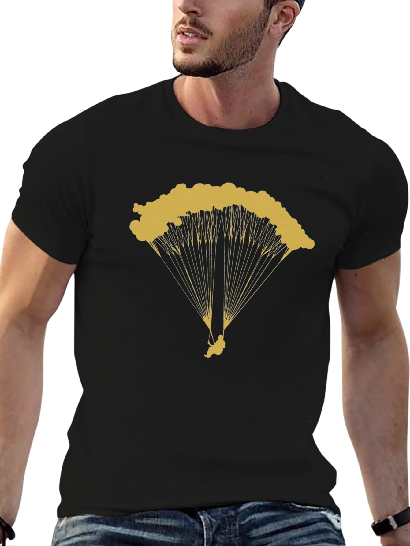 Parachute Graphic Tee - Skydiving Adventure Shirt