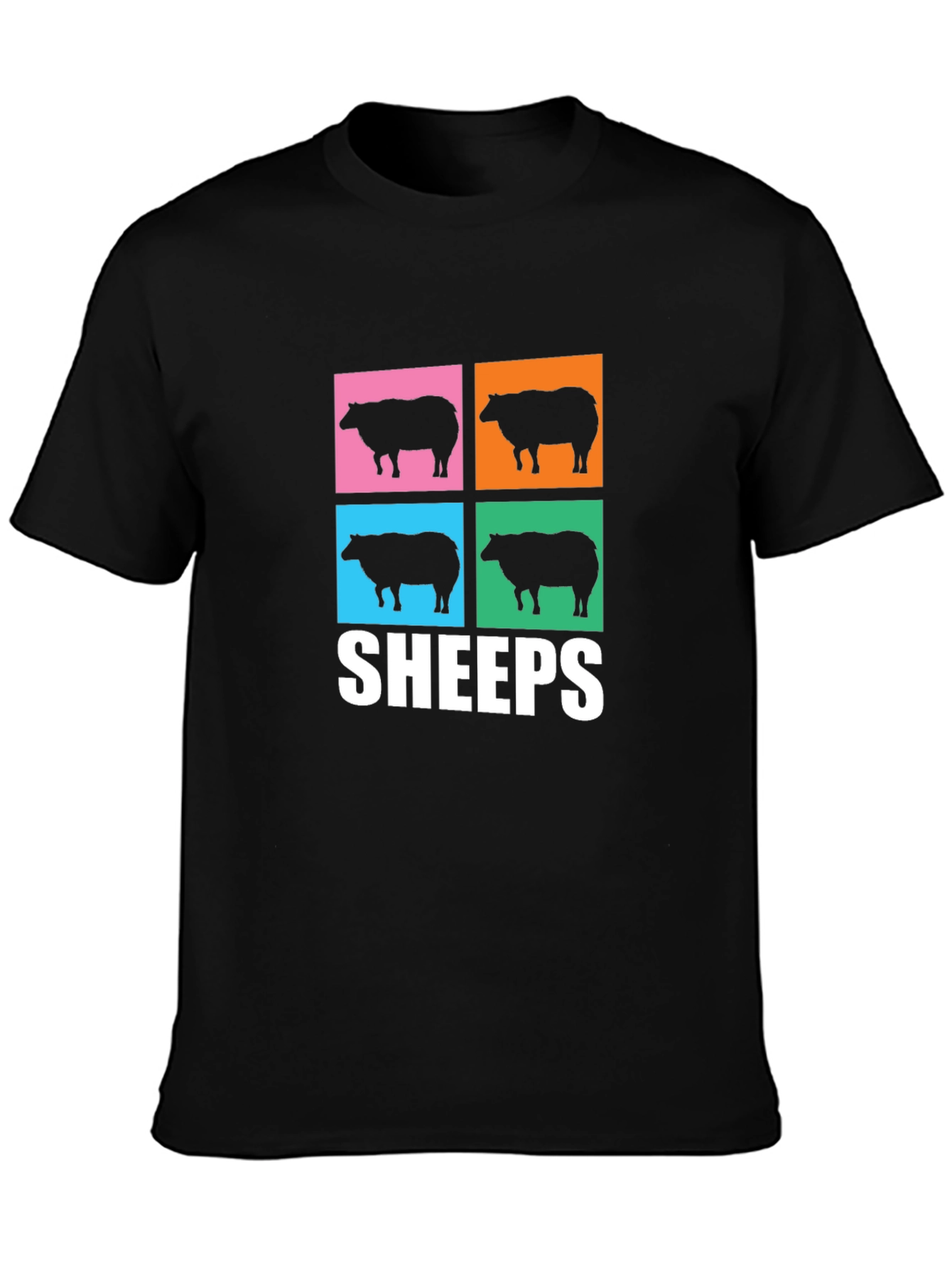 Pop Art Sheeps T-Shirt - Unique Graphic Tee