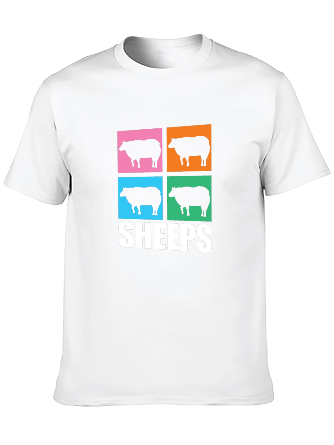 Pop Art Sheeps T-Shirt - Unique Graphic Tee