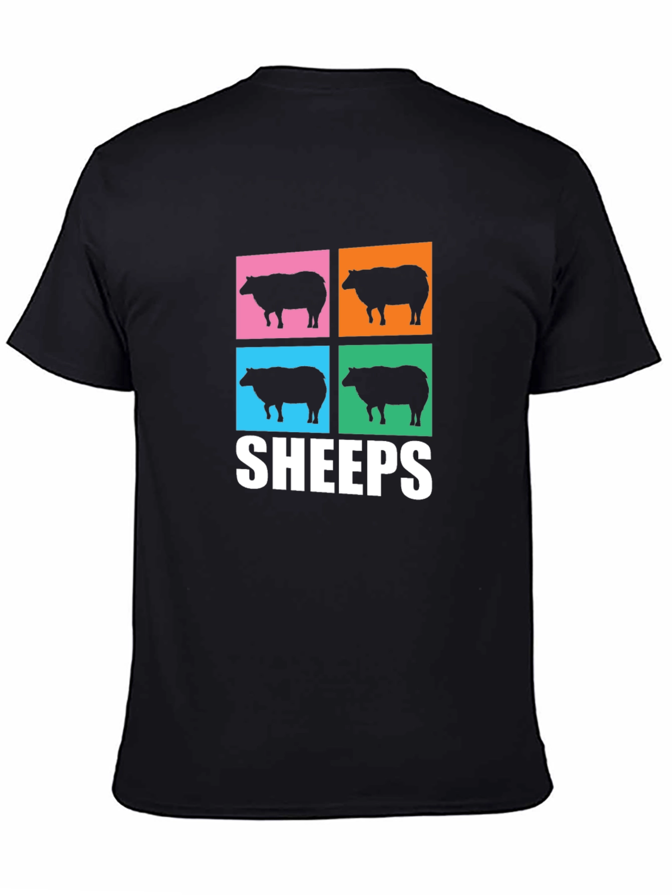 Pop Art Sheeps T-Shirt - Unique Graphic Tee