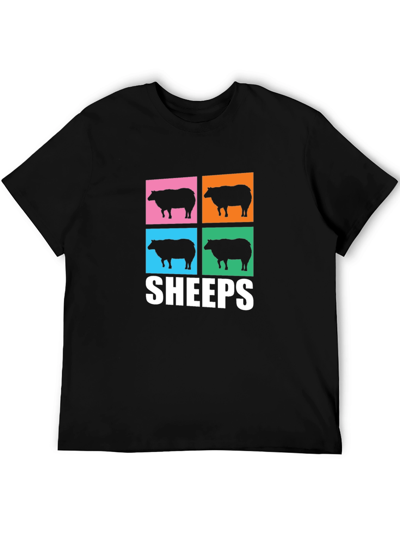 Pop Art Sheeps T-Shirt - Unique Graphic Tee