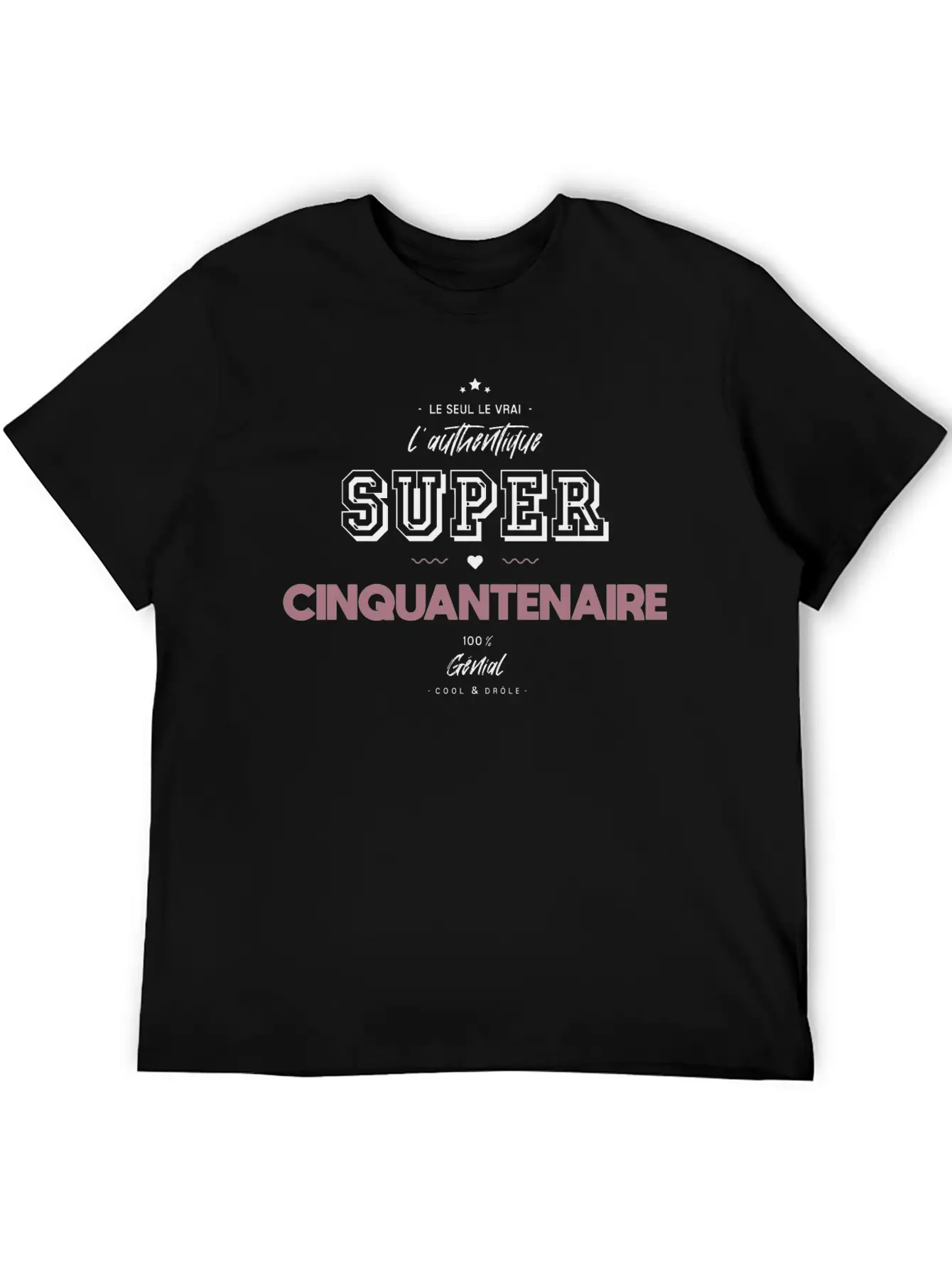 L Authentique Super Cinquantenaire Comfortable Minimalist Graphic Tee – Summer Style Essential