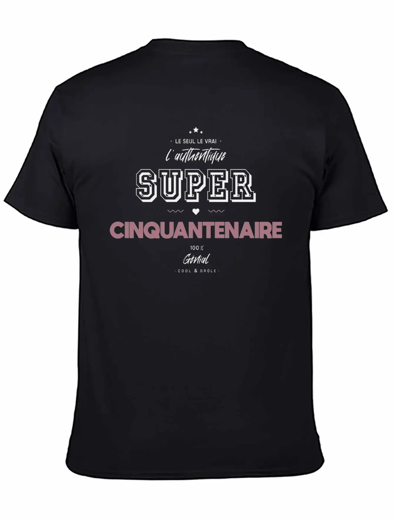 L Authentique Super Cinquantenaire Comfortable Minimalist Graphic Tee – Summer Style Essential