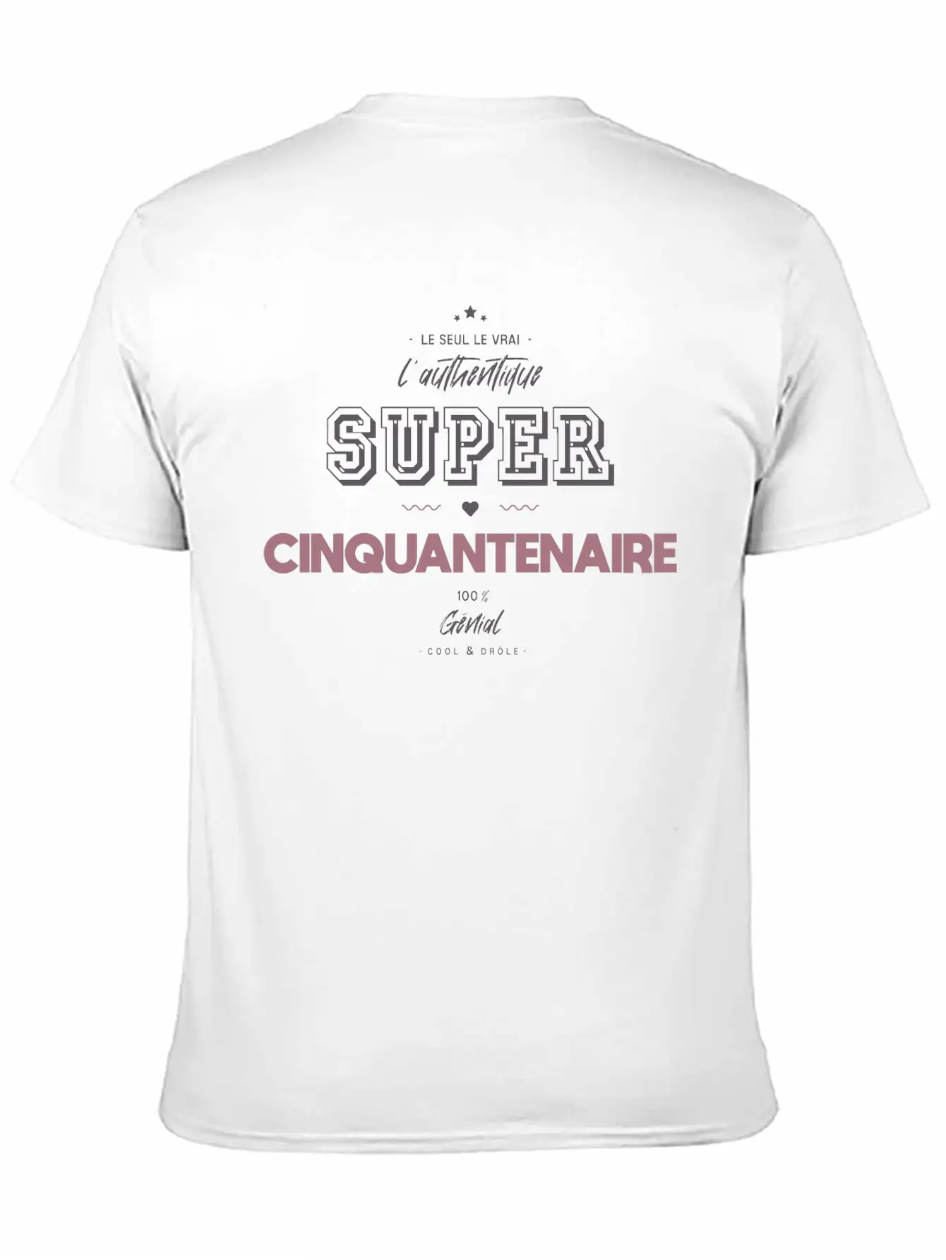 L Authentique Super Cinquantenaire Comfortable Minimalist Graphic Tee – Summer Style Essential