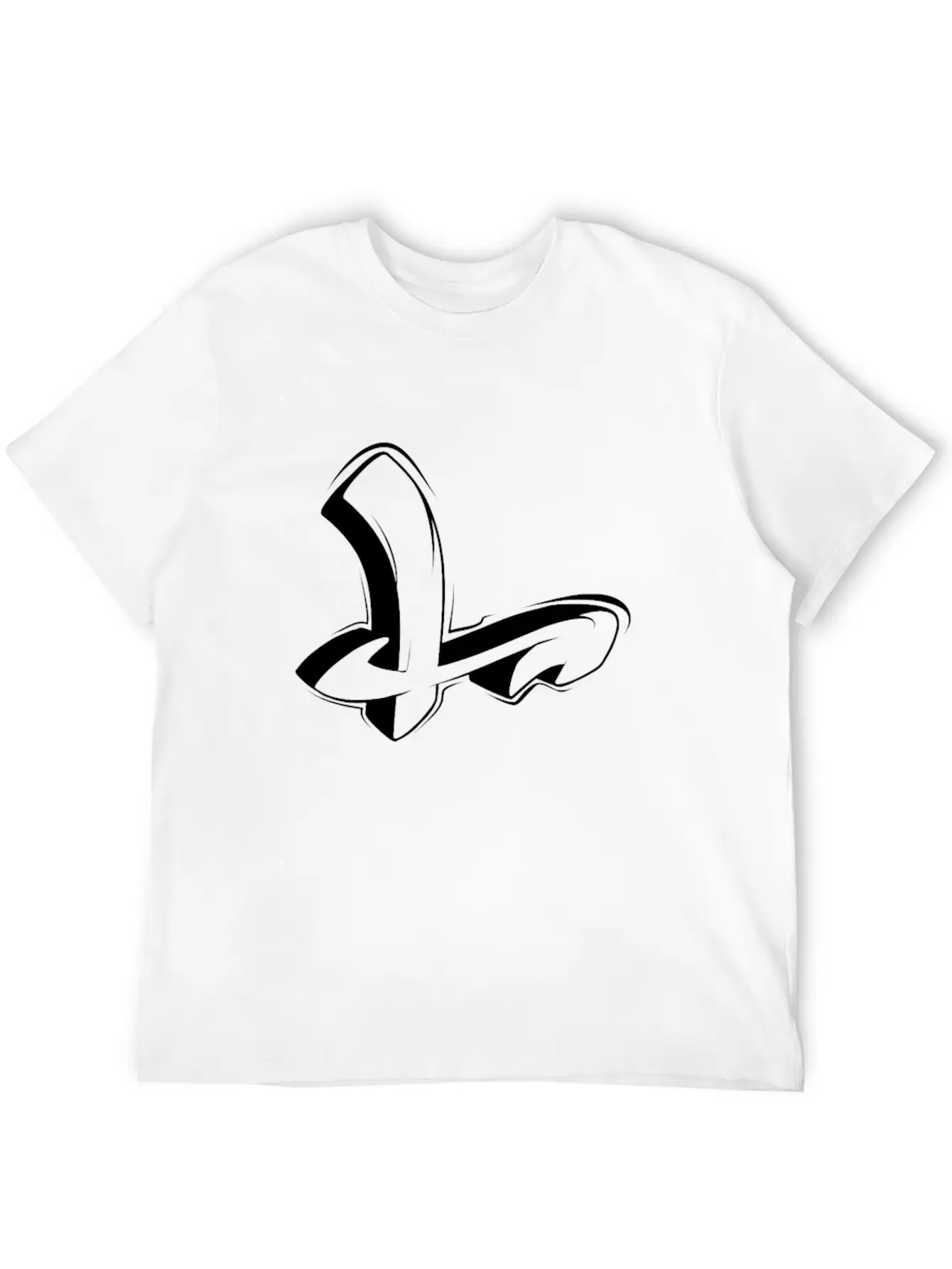 L Graffiti Letters Initial Alphabet Gift Unisex Casual T-Shirt – Clean Design For Daily Comfort