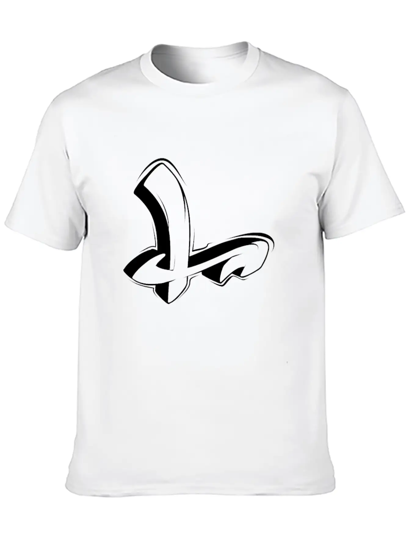 L Graffiti Letters Initial Alphabet Gift Unisex Casual T-Shirt – Clean Design For Daily Comfort
