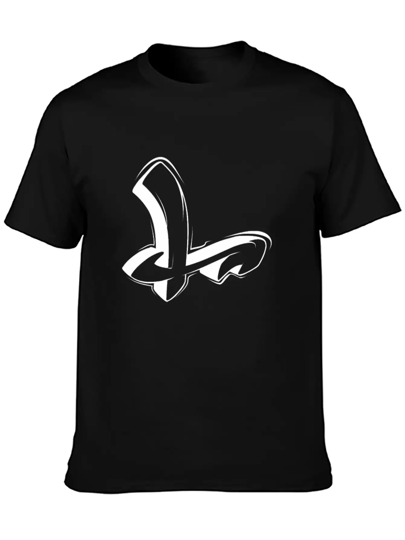 L Graffiti Letters Initial Alphabet Gift Unisex Casual T-Shirt – Clean Design For Daily Comfort