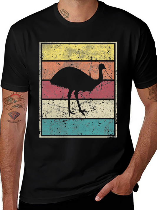 Retro Emu T-Shirt - Vintage Style Tee