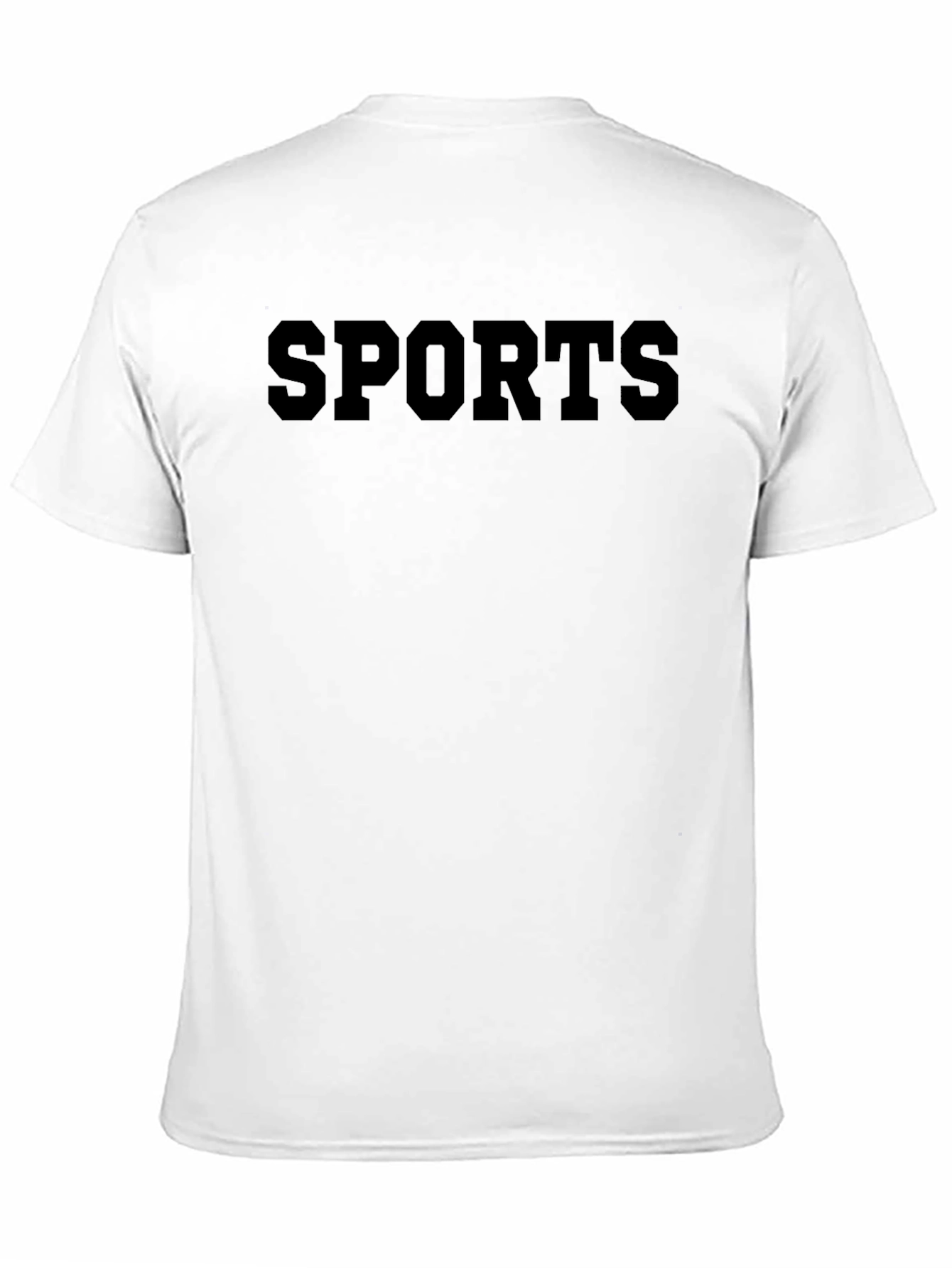 SPORTS Graphic T-Shirt - Black Crew Neck Tee