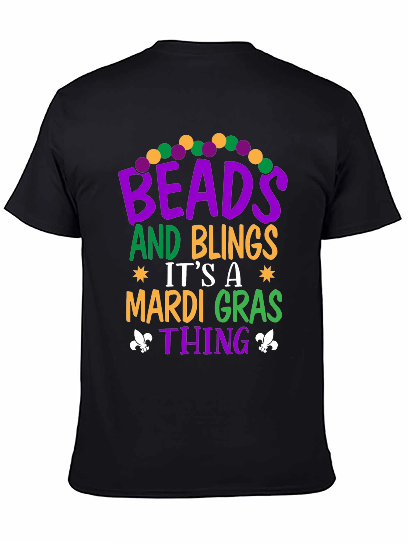 Mardi Gras Beads & Bling T-Shirt