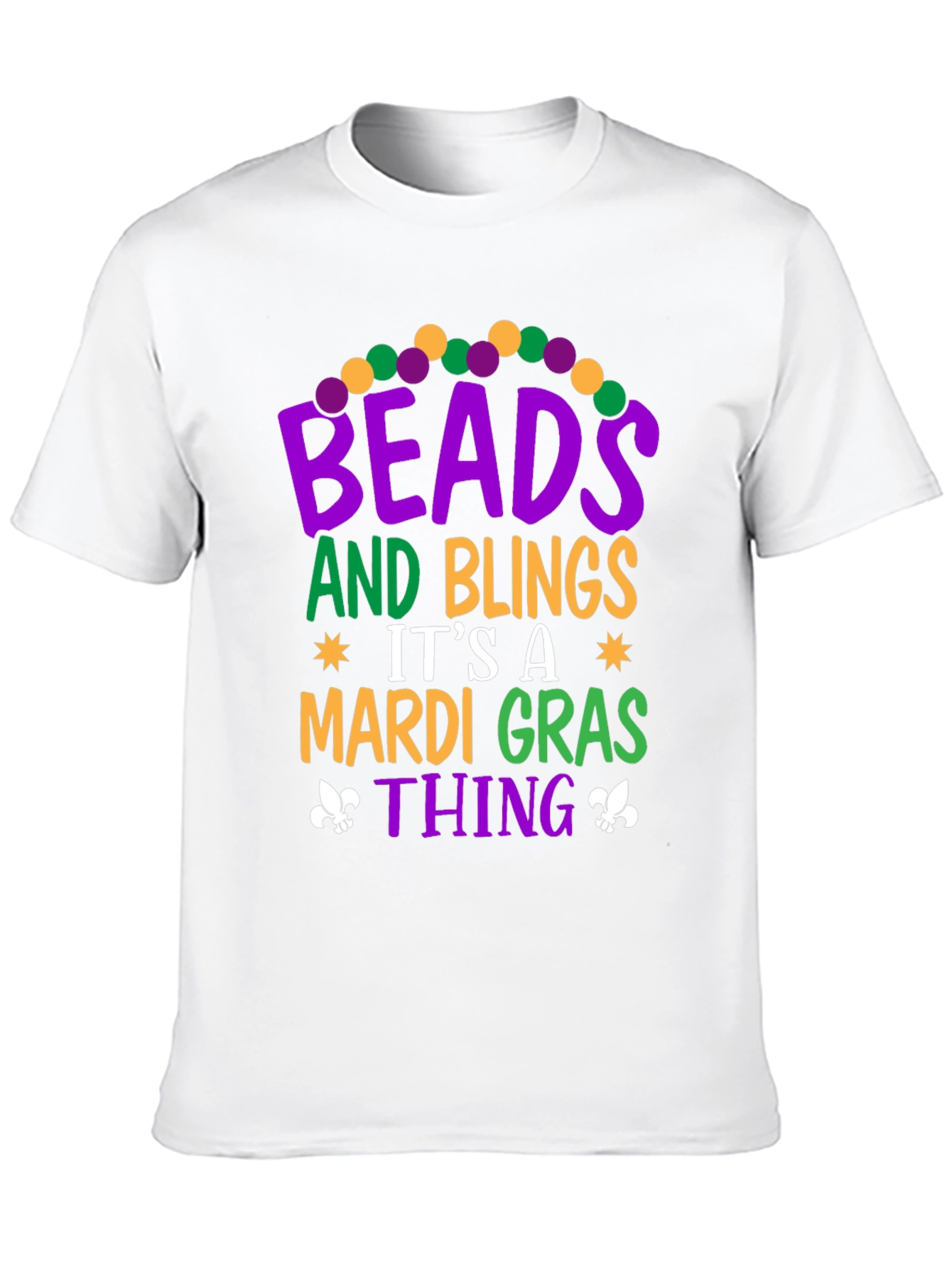 Mardi Gras Beads & Bling T-Shirt