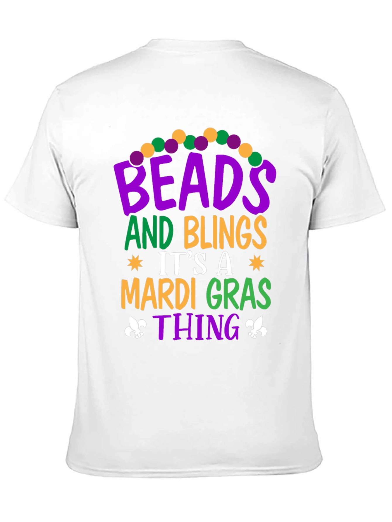 Mardi Gras Beads & Bling T-Shirt