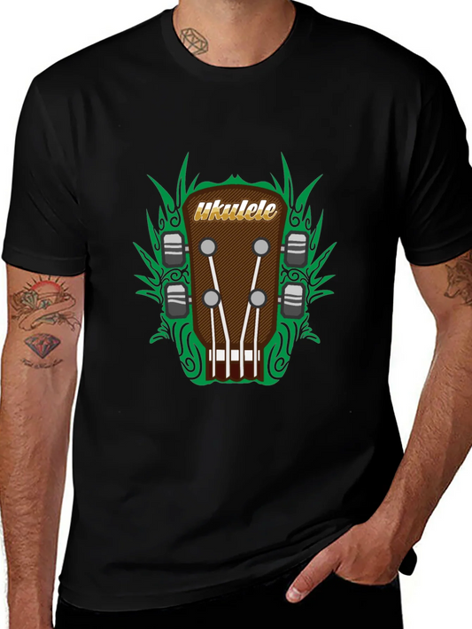 Ukulele Headstock Graphic Tee - Music Lovers T-Shirt