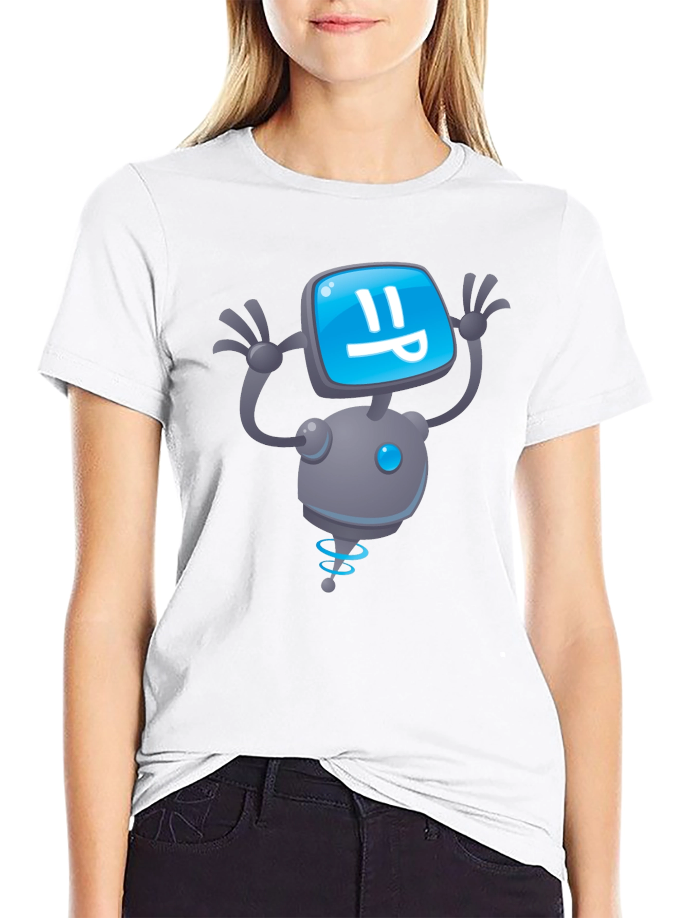 Robot Graphic Black T-Shirt