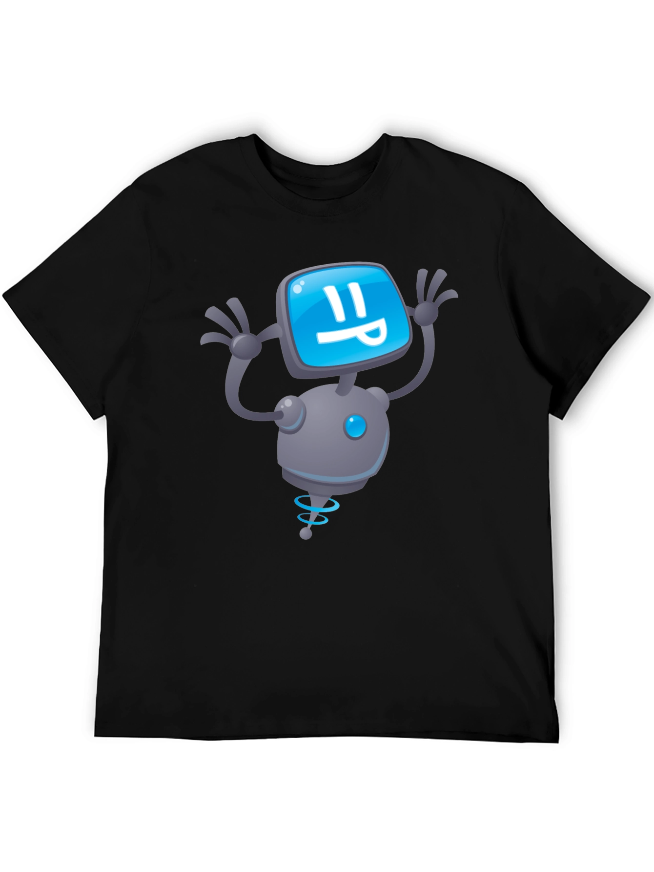 Robot Graphic Black T-Shirt