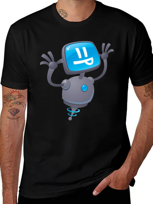 Robot Graphic Black T-Shirt