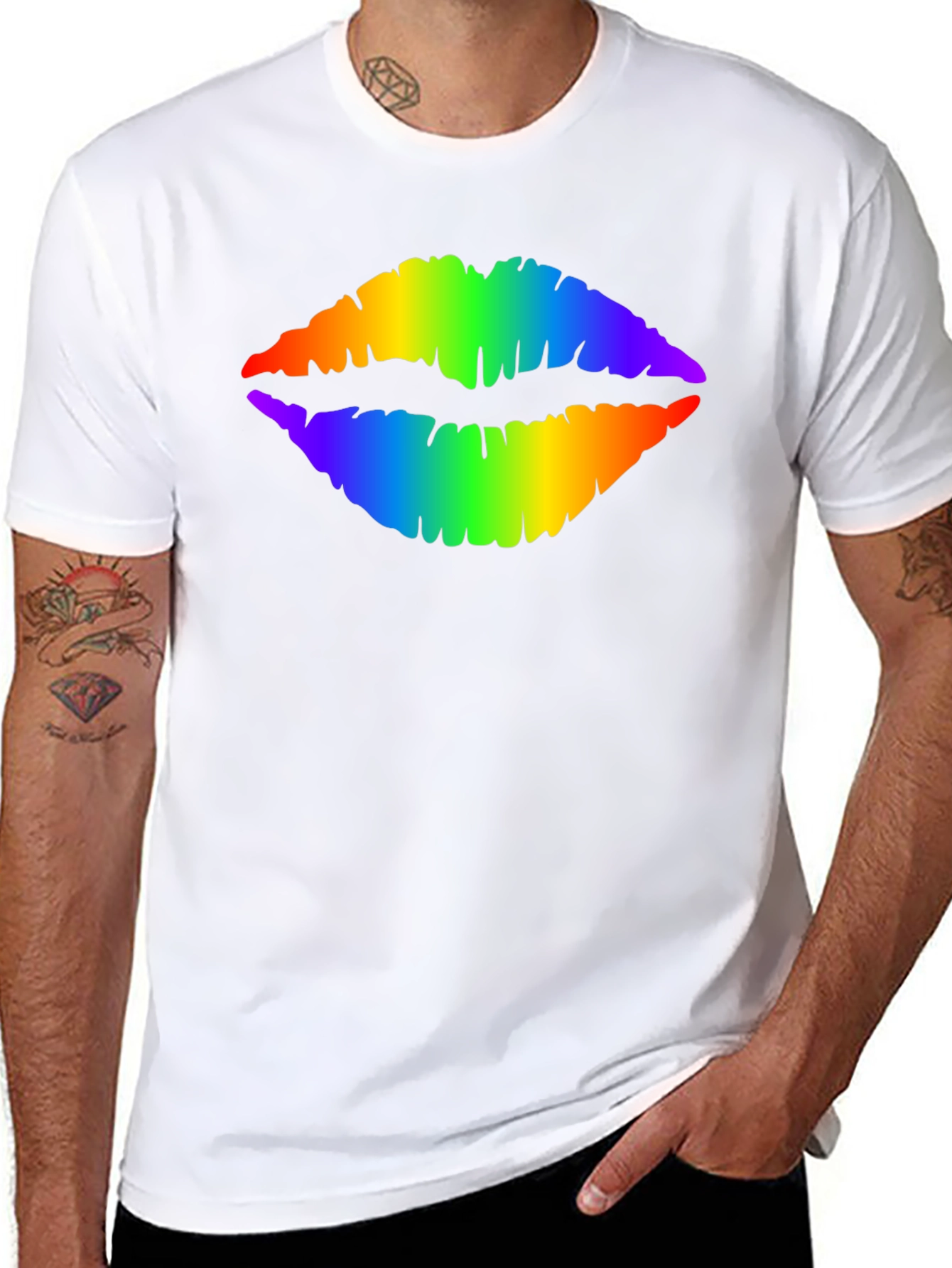 Rainbow Lips T-Shirt - Pride Fashion