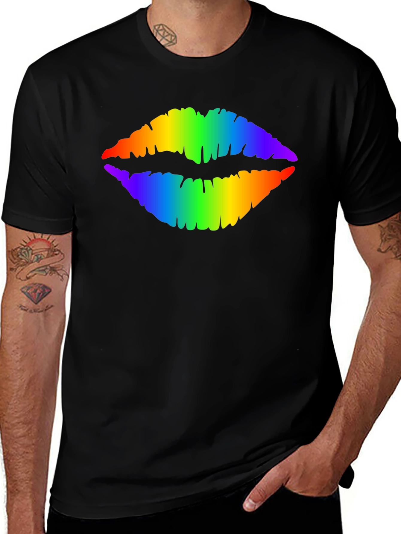 Rainbow Lips T-Shirt - Pride Fashion