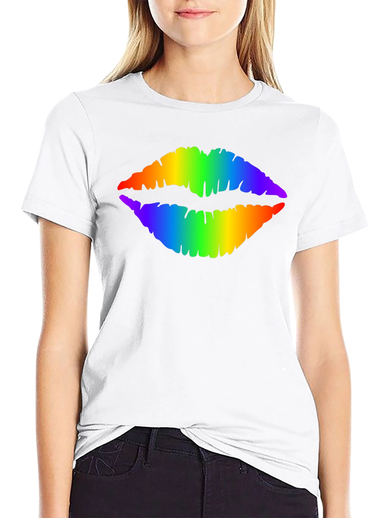 Rainbow Lips T-Shirt - Pride Fashion