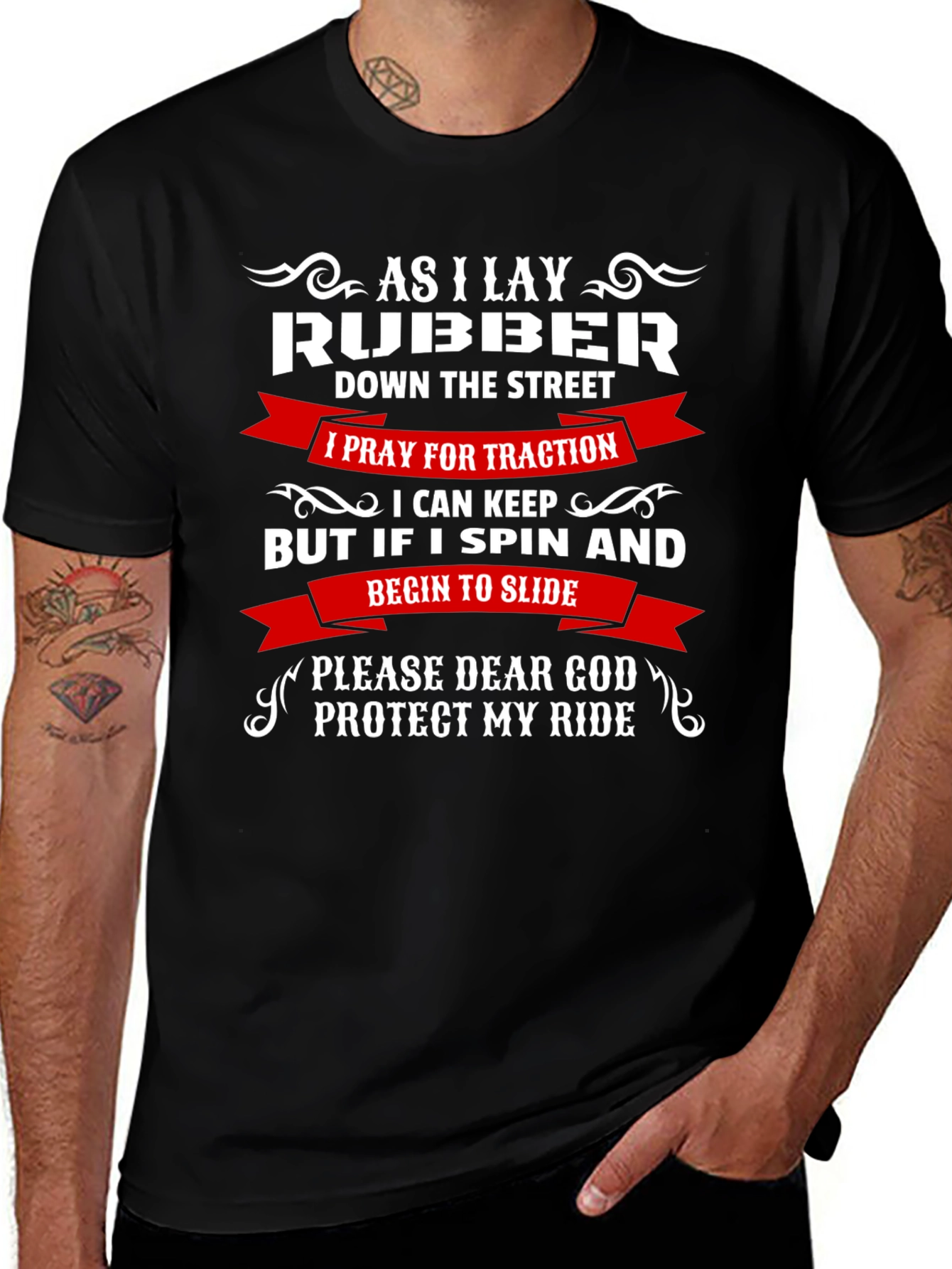 As I Lay Rubber Funny Car T-Shirt